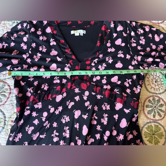 Boden Black and Pink Midi Dress - Picture 8 of 8